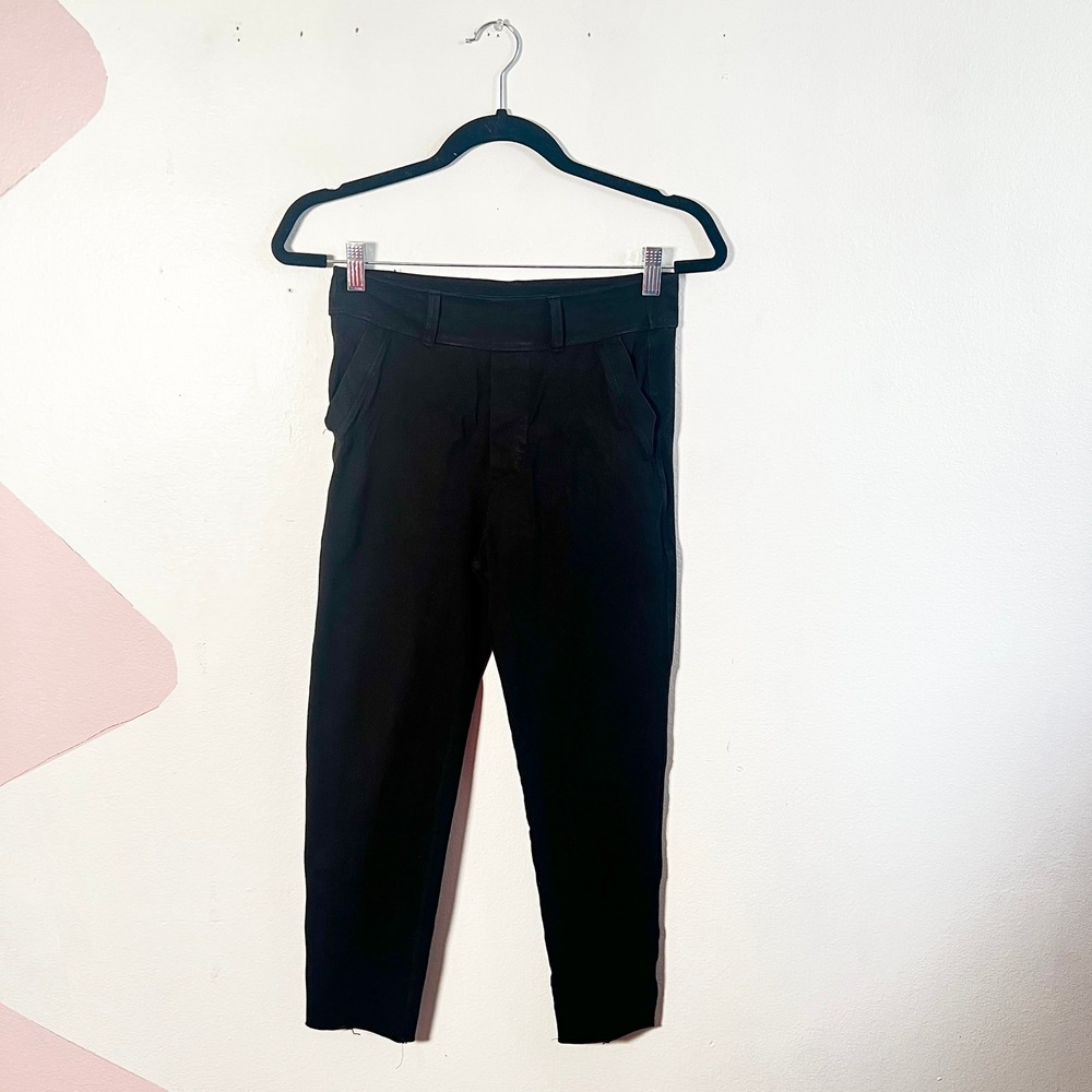 Frank & Eileen Murphy Billion Dollar Pants Small Black 100% Cotton Luxury - Picture 2 of 7